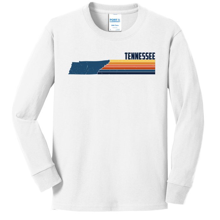 Retro Vintage Tennessee Kids Long Sleeve Shirt