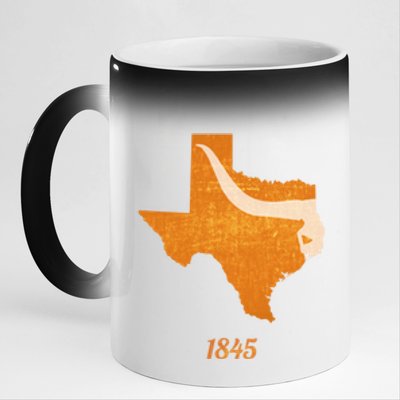 Texas 11oz Black Color Changing Mug