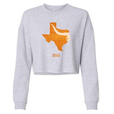 Texas Cropped Pullover Crew