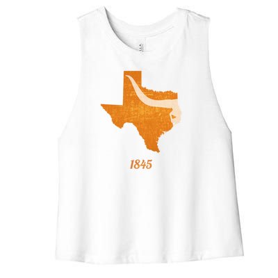 Texas Women's Racerback Cropped Tank