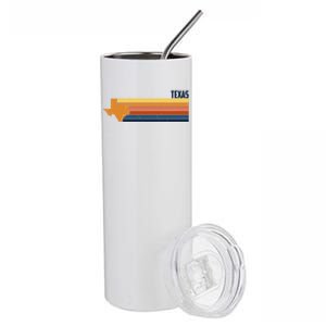 Retro Vintage Texas Stainless Steel Tumbler