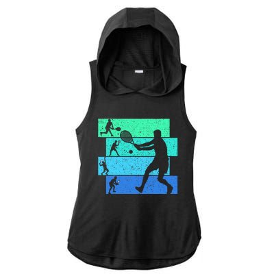 Tennis Ladies PosiCharge Tri-Blend Wicking Draft Hoodie Tank