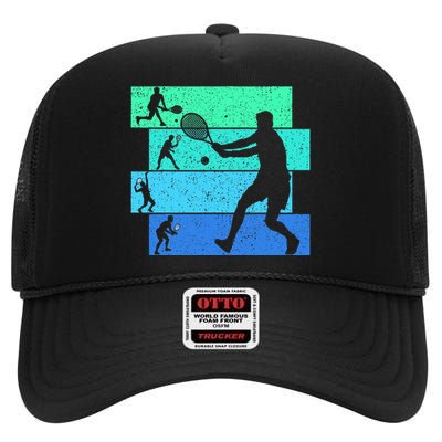 Tennis High Crown Mesh Back Trucker Hat