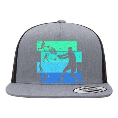 Tennis Flat Bill Trucker Hat