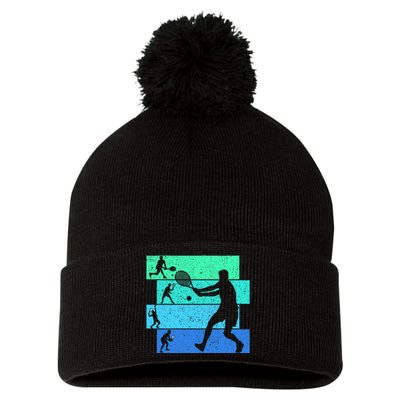 Tennis Pom Pom 12in Knit Beanie