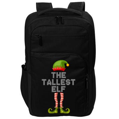 The Tallest Elf Funny Matching Christmas Impact Tech Backpack