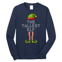 The Tallest Elf Funny Matching Christmas Long Sleeve Shirt