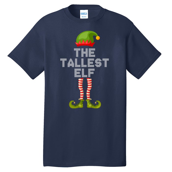 The Tallest Elf Funny Matching Christmas Tall T-Shirt