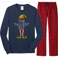 The Tallest Elf Funny Matching Christmas Long Sleeve Pajama Set