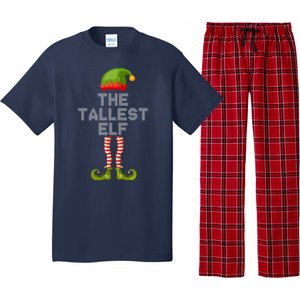 The Tallest Elf Funny Matching Christmas Pajama Set