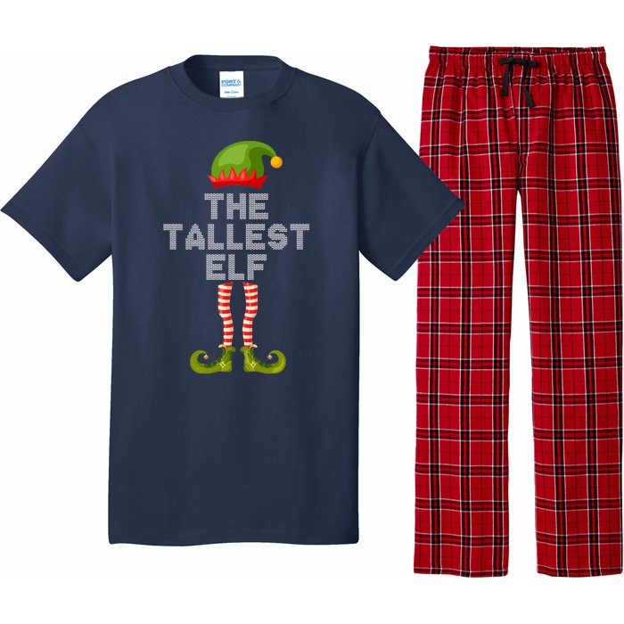 The Tallest Elf Funny Matching Christmas Pajama Set