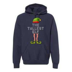 The Tallest Elf Funny Matching Christmas Premium Hoodie