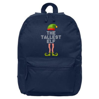 The Tallest Elf Funny Matching Christmas 16 in Basic Backpack