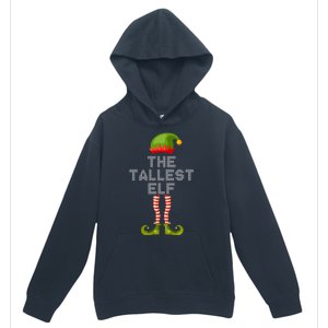 The Tallest Elf Funny Matching Christmas Urban Pullover Hoodie