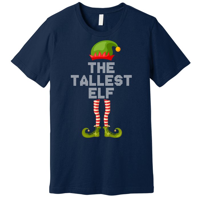 The Tallest Elf Funny Matching Christmas Premium T-Shirt