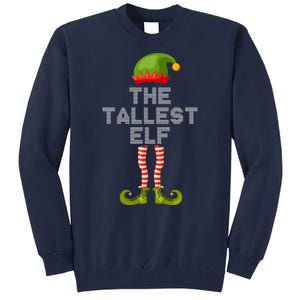 The Tallest Elf Funny Matching Christmas Tall Sweatshirt