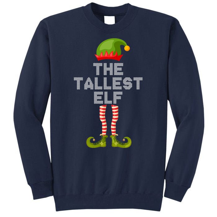 The Tallest Elf Funny Matching Christmas Tall Sweatshirt