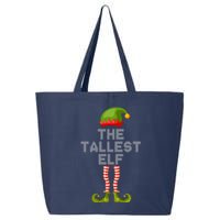 The Tallest Elf Funny Matching Christmas 25L Jumbo Tote