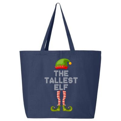 The Tallest Elf Funny Matching Christmas 25L Jumbo Tote