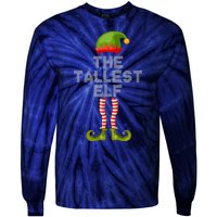 The Tallest Elf Funny Matching Christmas Tie-Dye Long Sleeve Shirt