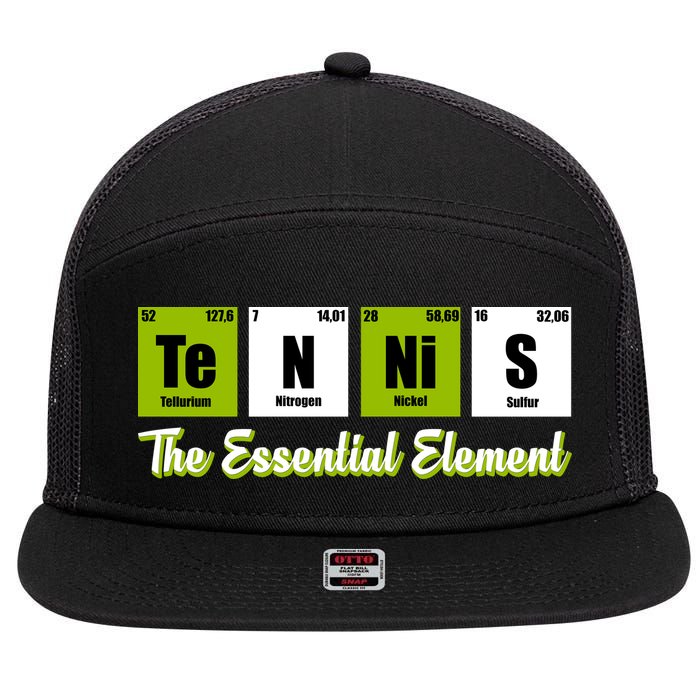 Tennis The Essential Element 7 Panel Mesh Trucker Snapback Hat