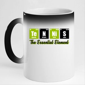 Tennis The Essential Element 11oz Black Color Changing Mug