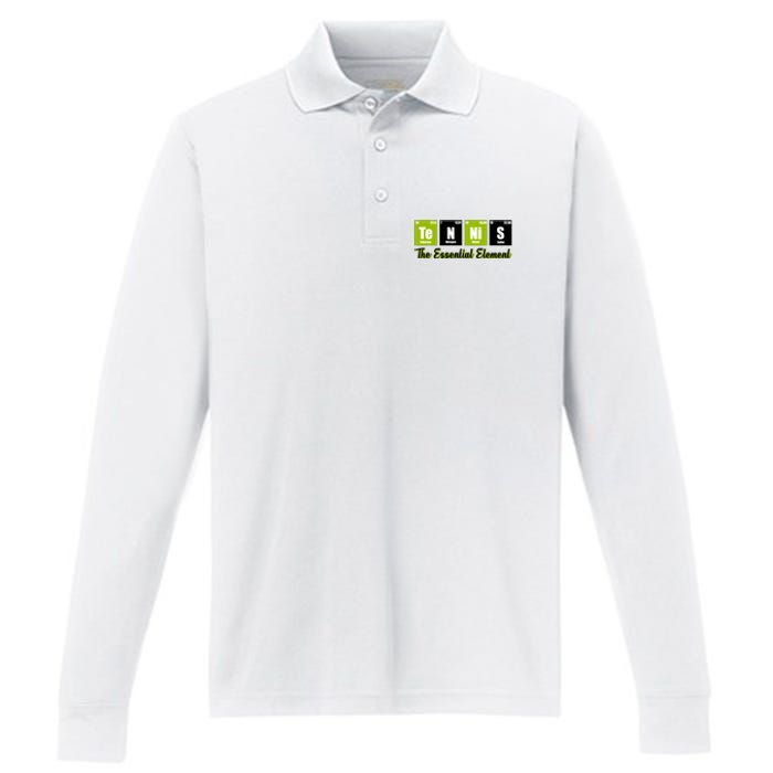 Tennis The Essential Element Performance Long Sleeve Polo