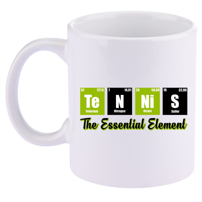 Tennis The Essential Element 11oz C Handle Ceramic Mug