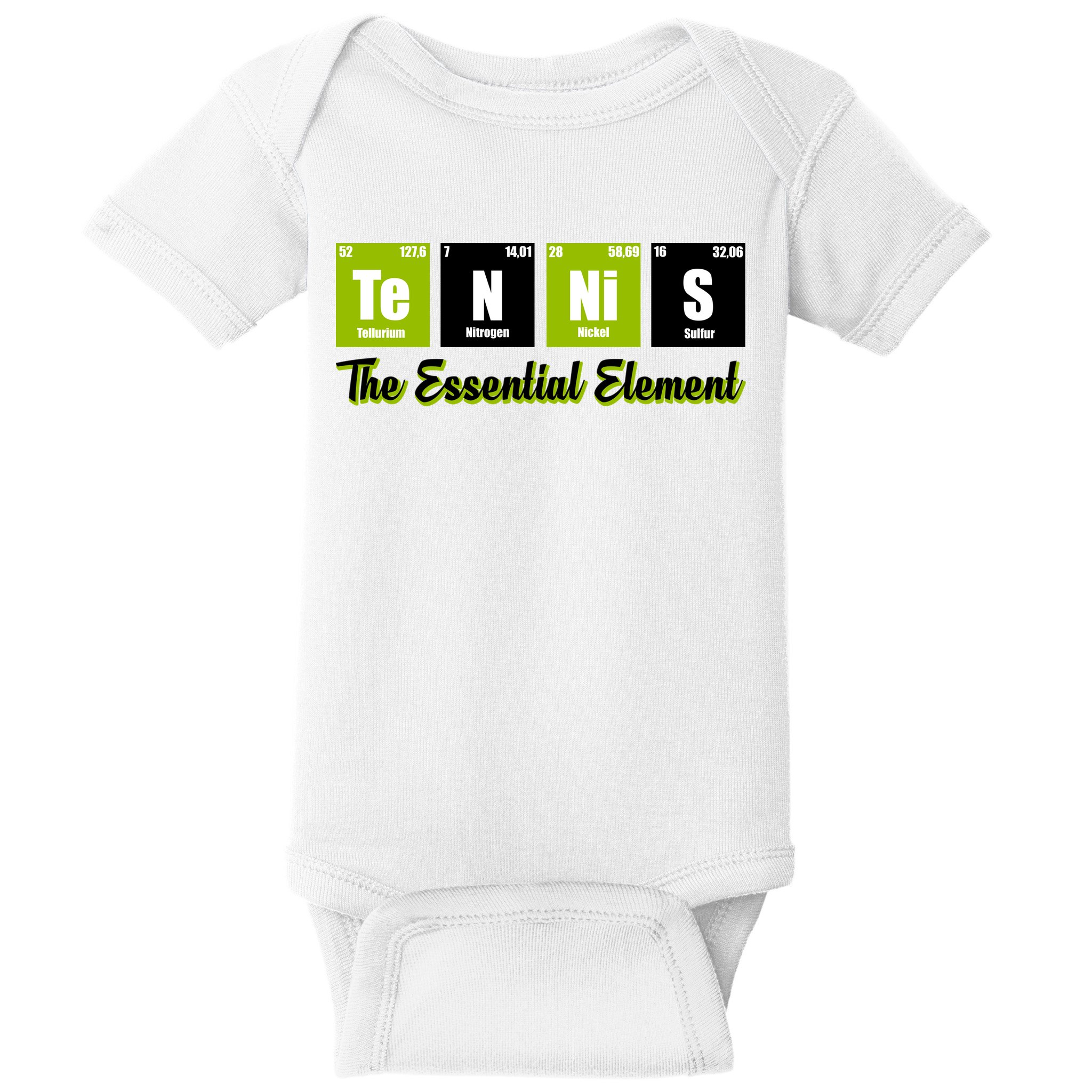 Tennis The Essential Element Baby Bodysuit