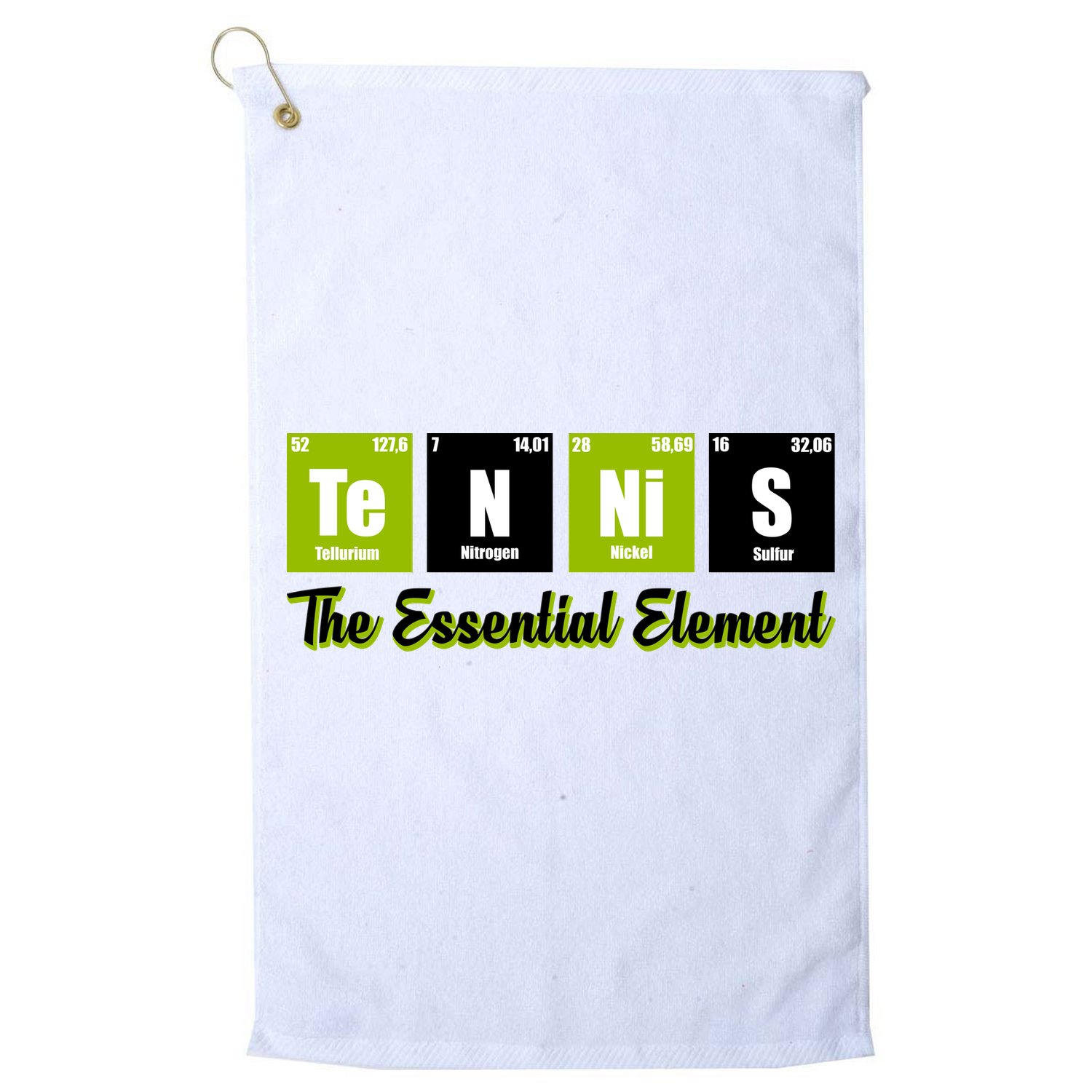 Tennis The Essential Element Golf Towel