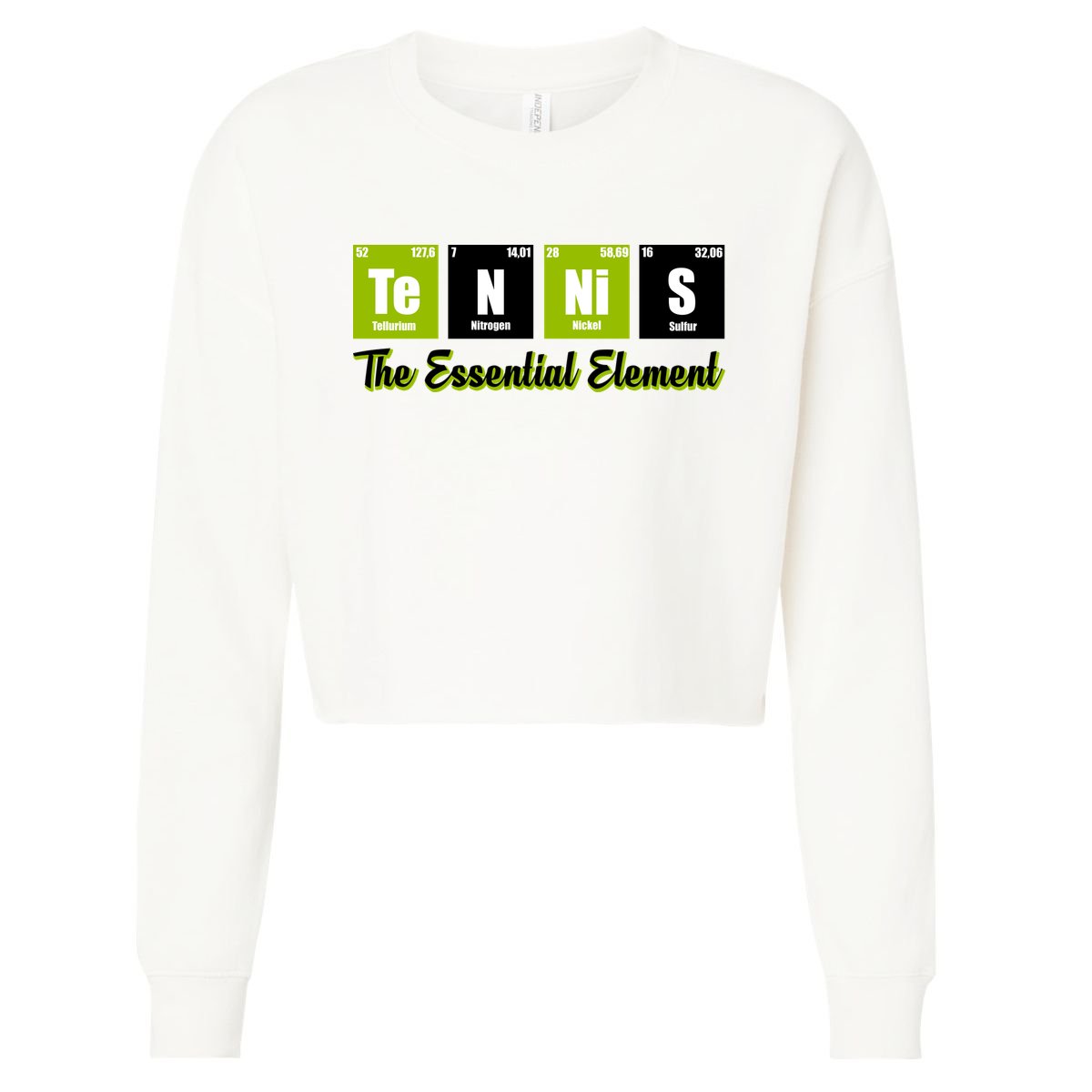 Tennis The Essential Element Cropped Pullover Crew