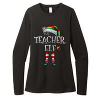 The Teacher Elf  Matching Family Funny Xmas Womens CVC Long Sleeve Shirt