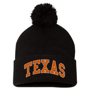 Texas Pom Pom 12in Knit Beanie