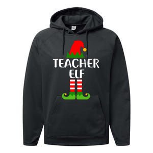 The Teacher Elf Performance Fleece Hoodie