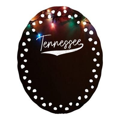 Tennessee Ceramic Oval Ornament