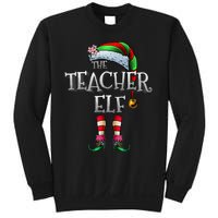 The Teacher Elf Matching Family Funny Christmas Elf Sweatshirt