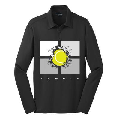 Tennis Silk Touch Performance Long Sleeve Polo