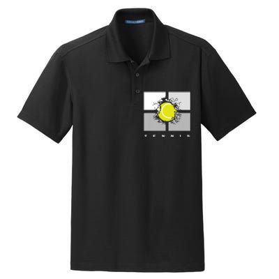 Tennis Dry Zone Grid Polo