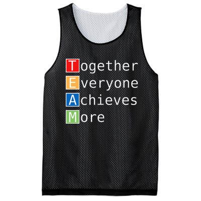 Team Together Everyone Achieves More Mesh Reversible Basketball Jersey Tank