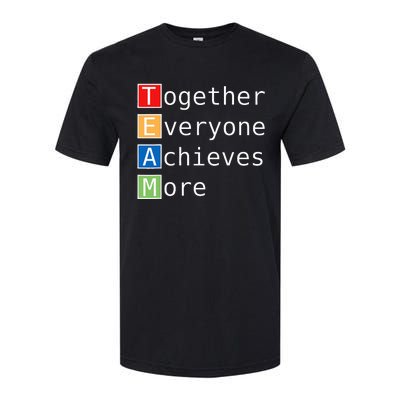 Team Together Everyone Achieves More Softstyle CVC T-Shirt