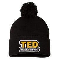 Ted There Every Day Pom Pom 12in Knit Beanie