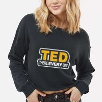 Ted There Every Day Cropped Pullover Crew