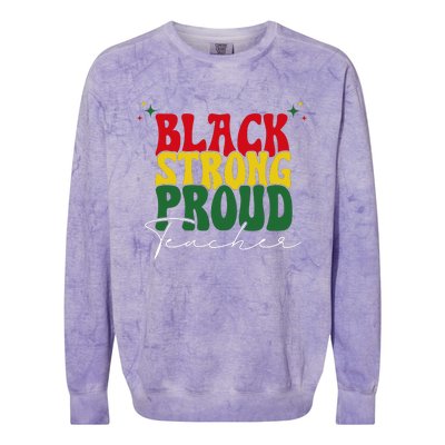 Teacher Colorblast Crewneck Sweatshirt