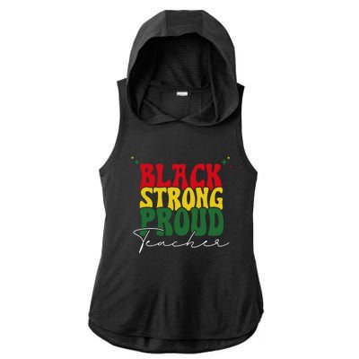 Teacher Ladies PosiCharge Tri-Blend Wicking Draft Hoodie Tank