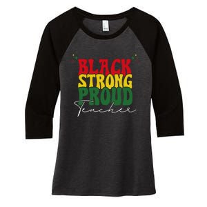 Teacher Women's Tri-Blend 3/4-Sleeve Raglan Shirt