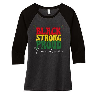 Teacher Women's Tri-Blend 3/4-Sleeve Raglan Shirt