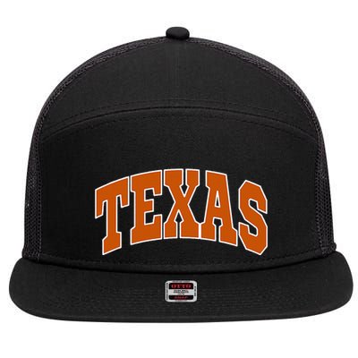 Texas 7 Panel Mesh Trucker Snapback Hat