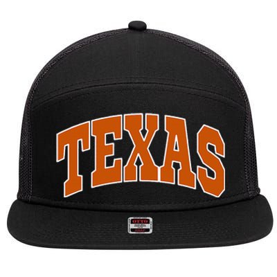 Texas 7 Panel Mesh Trucker Snapback Hat