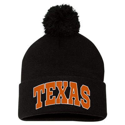 Texas Pom Pom 12in Knit Beanie