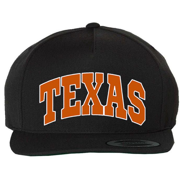 Texas Wool Snapback Cap